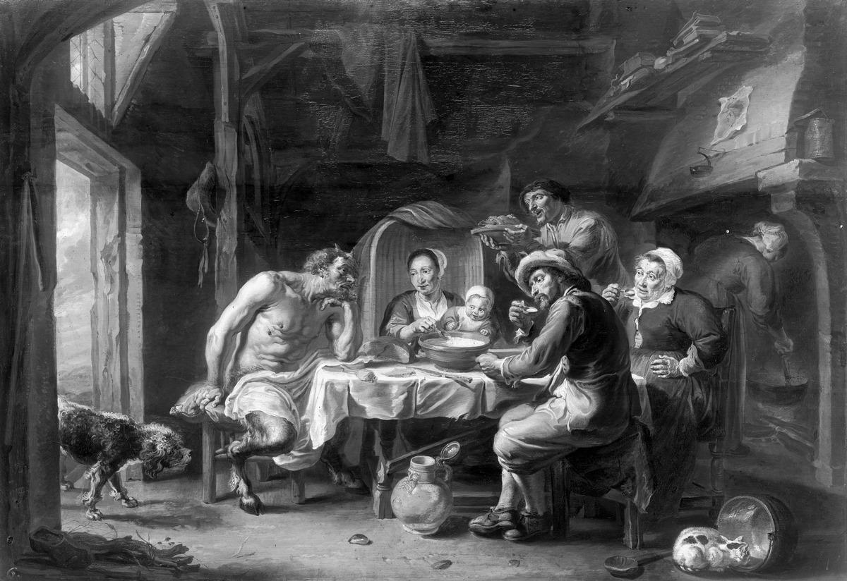 Der Satyr bei der Bauernfamilie