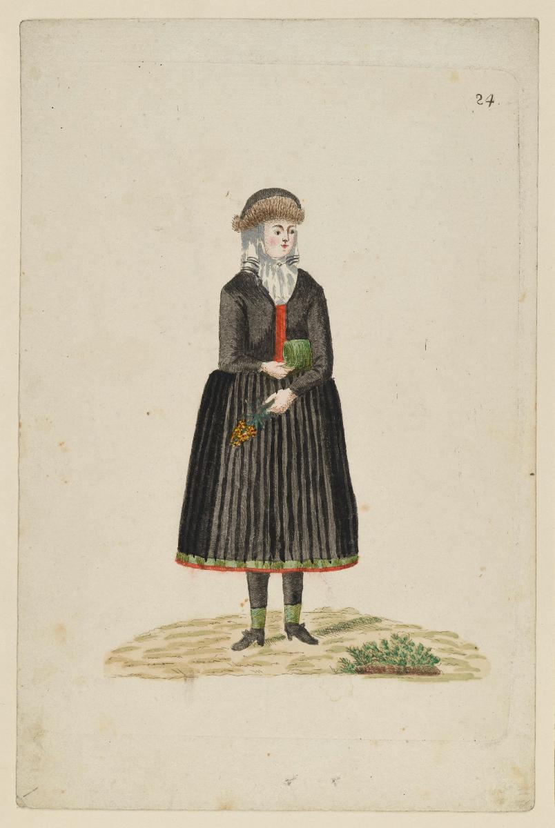 Bäuerin aus dem Knoblauchlande bei Nürnberg