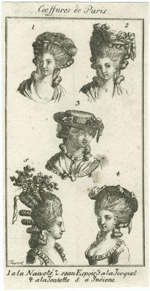 Göttinger Taschenkalender: Pariser Frisuren und Hutmoden