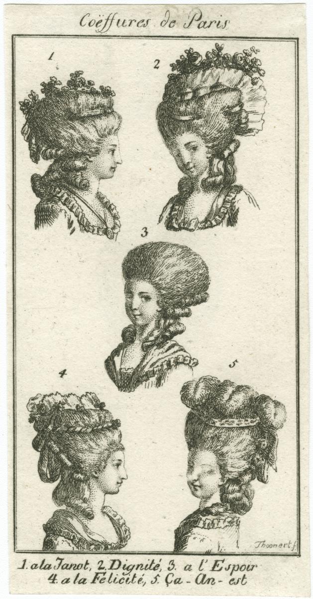 Göttinger Taschenkalender: Pariser Frisuren und Hutmoden