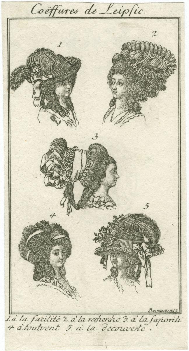 Göttinger Taschenkalender: Leipziger Frisuren und Hutmoden