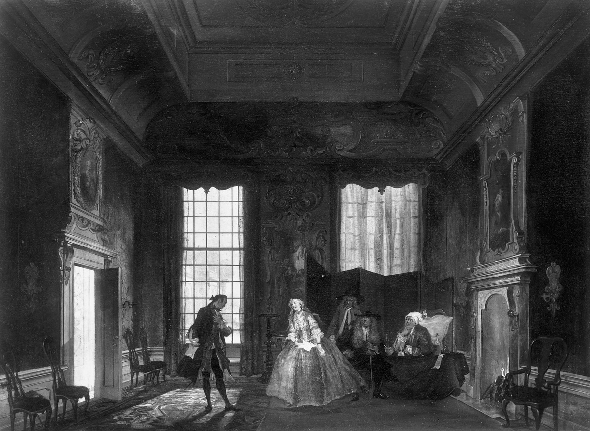 Szene aus dem "Eingebildeten Kranken" von Molière (2. Akt, 4. Szene)