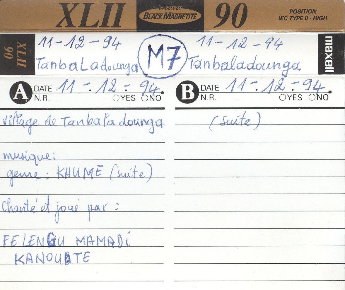 Brandes Mali 1994/1995