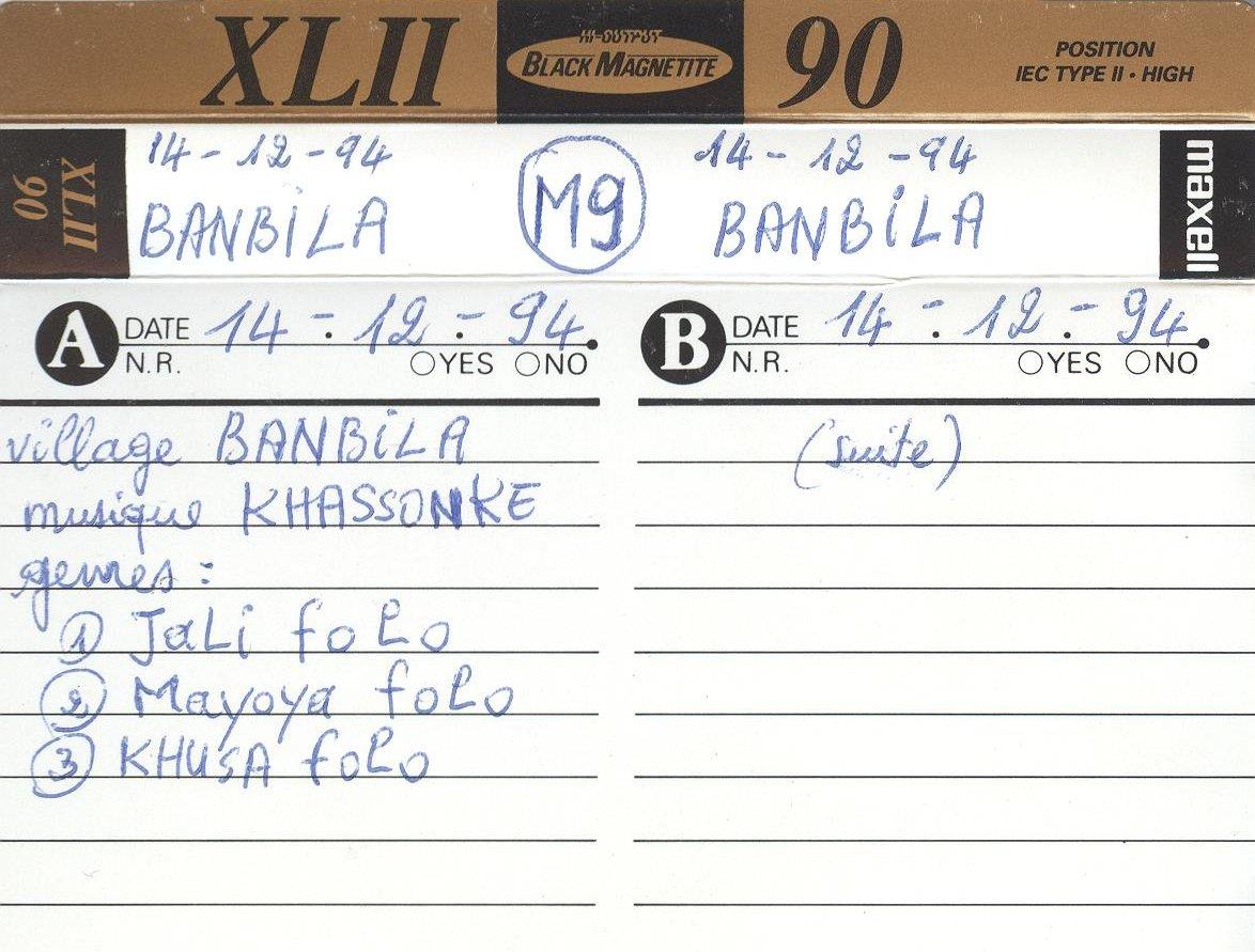 Brandes Mali 1994/1995