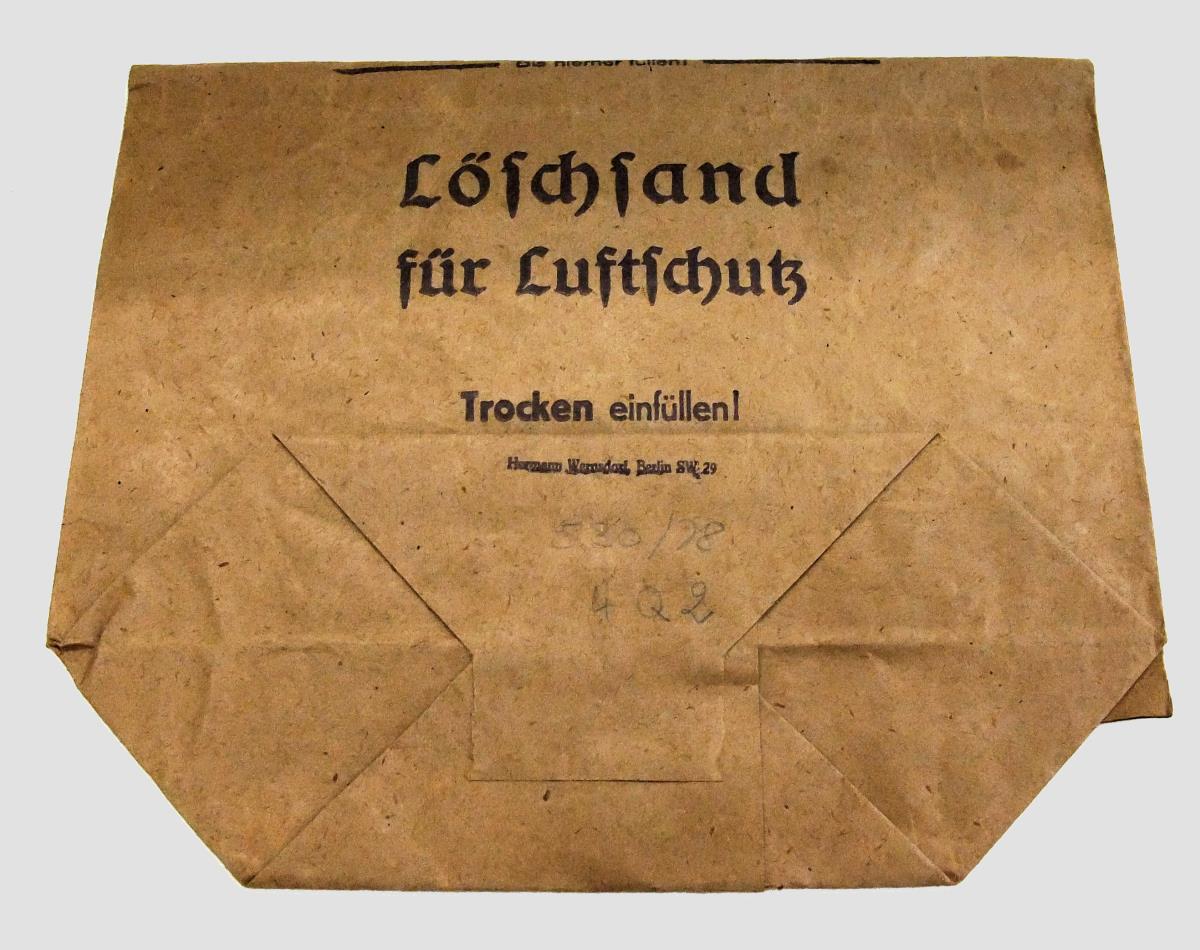 Löschsand für Luftschutz