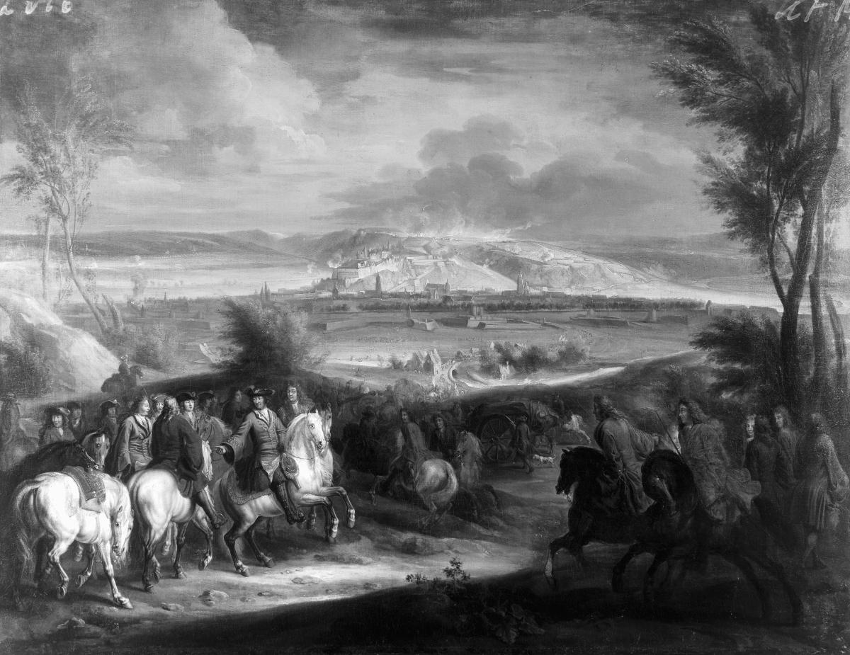 Die Eroberung einer Stadt (Arras?) durch die Armee Ludwigs XIV.