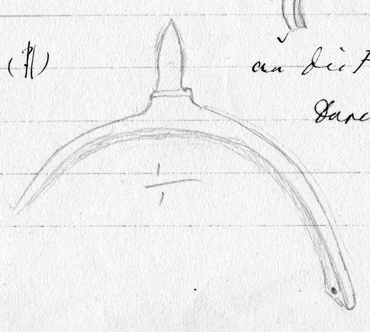 Fragment eines Sporen