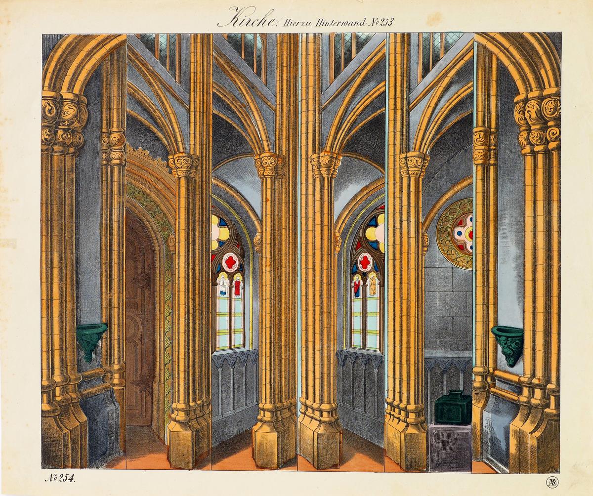 Kirche. Hierzu Hinterwand No. 253 [Seitenkulissen]