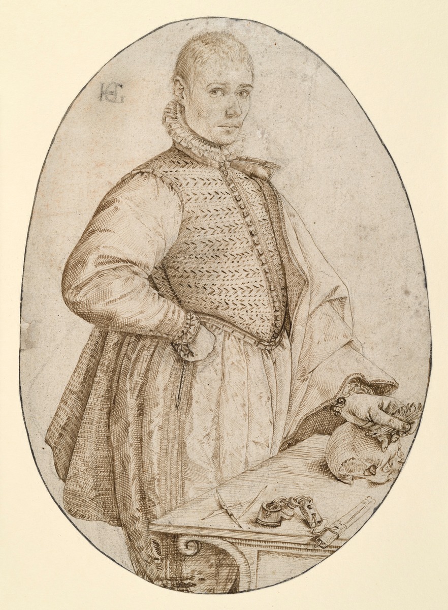 Kniefigur eines jungen Mannes nach rechts (Gysbrecht van  Batenburg)