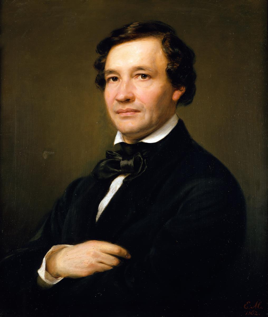 Porträt des Pianisten und Komponisten Wilhelm Taubert