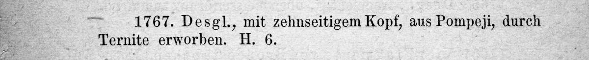Nadel mit zehnseitigem Kopf