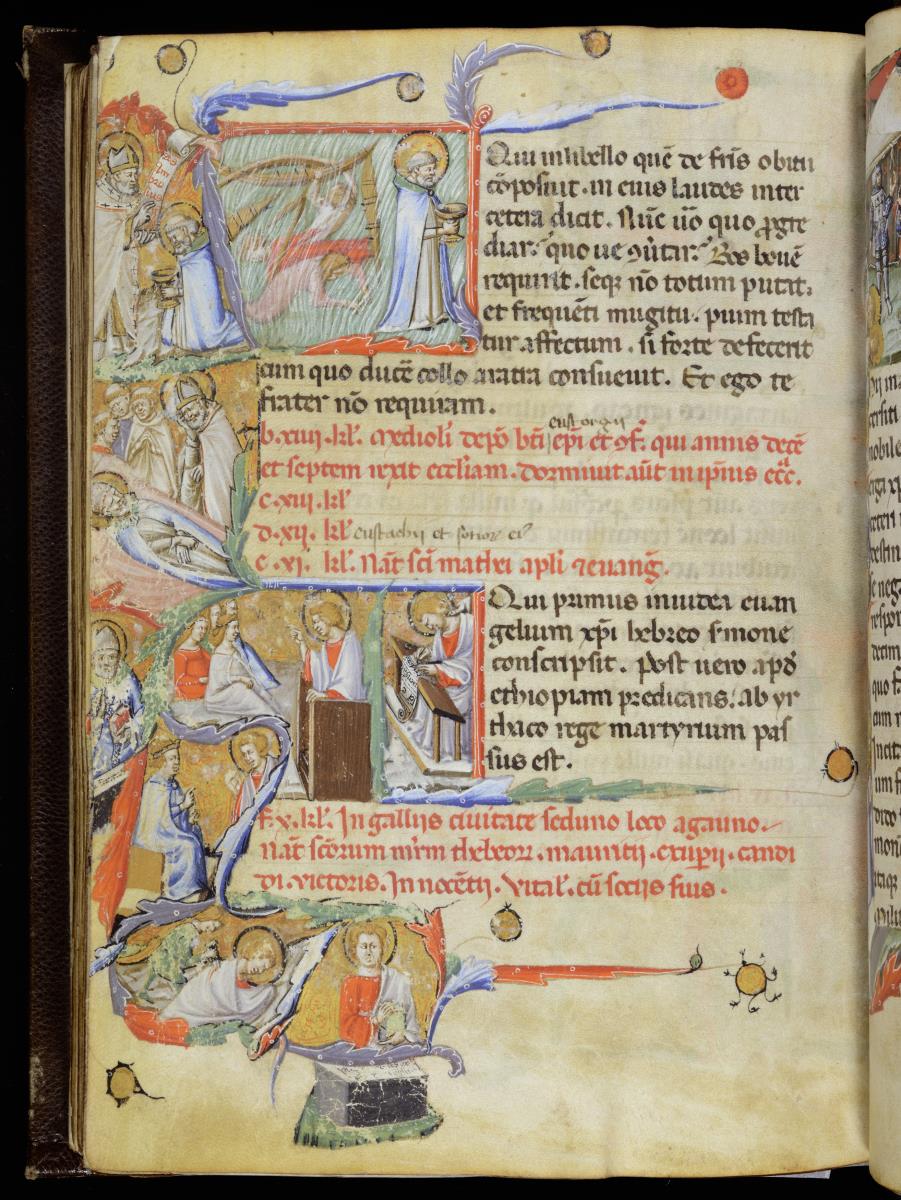 Psalterium und Martyrologium. Martyrium der hl. Euphemia