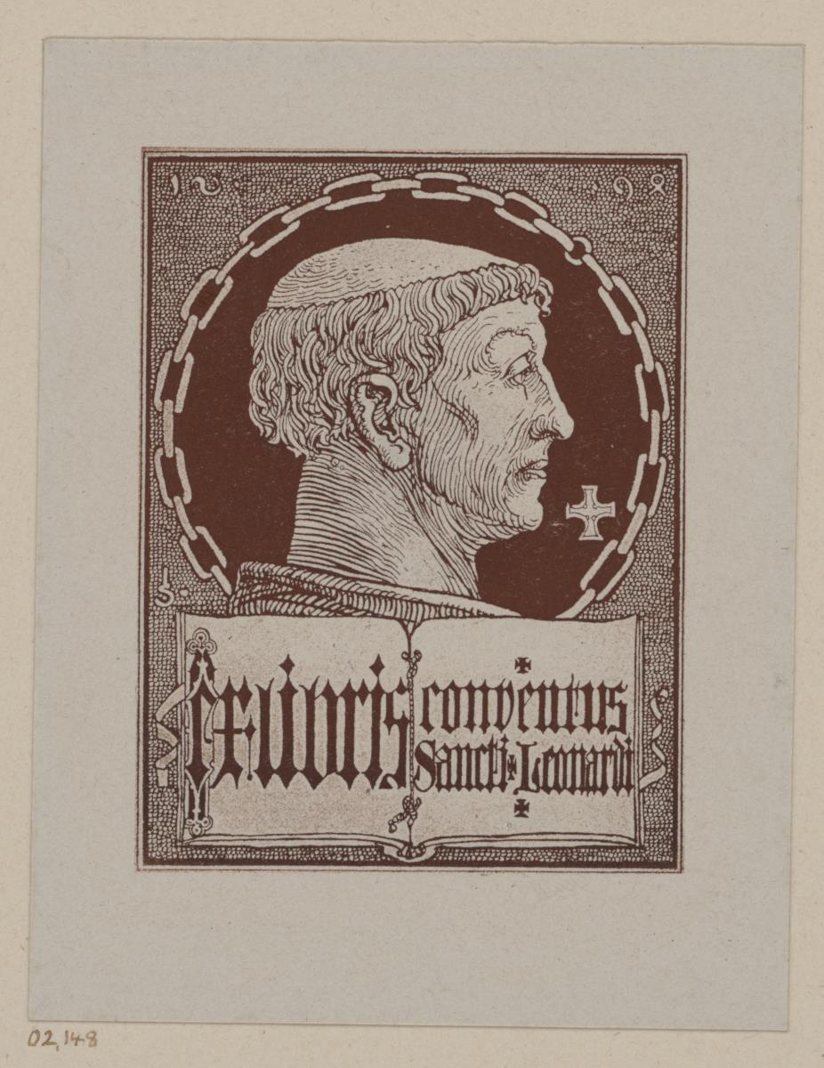 Ex libris des Konvents St. Leonhard