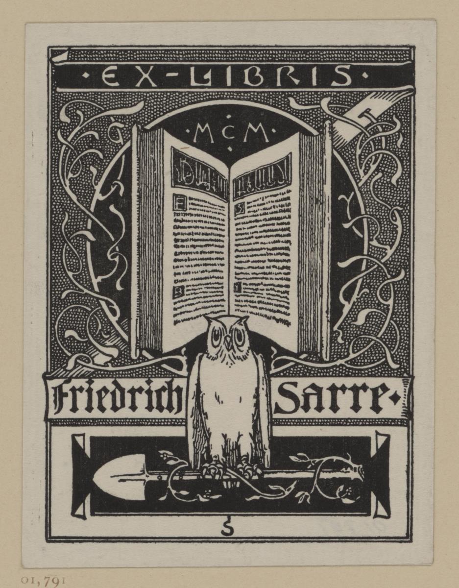 Ex libris Friedrich Sarre