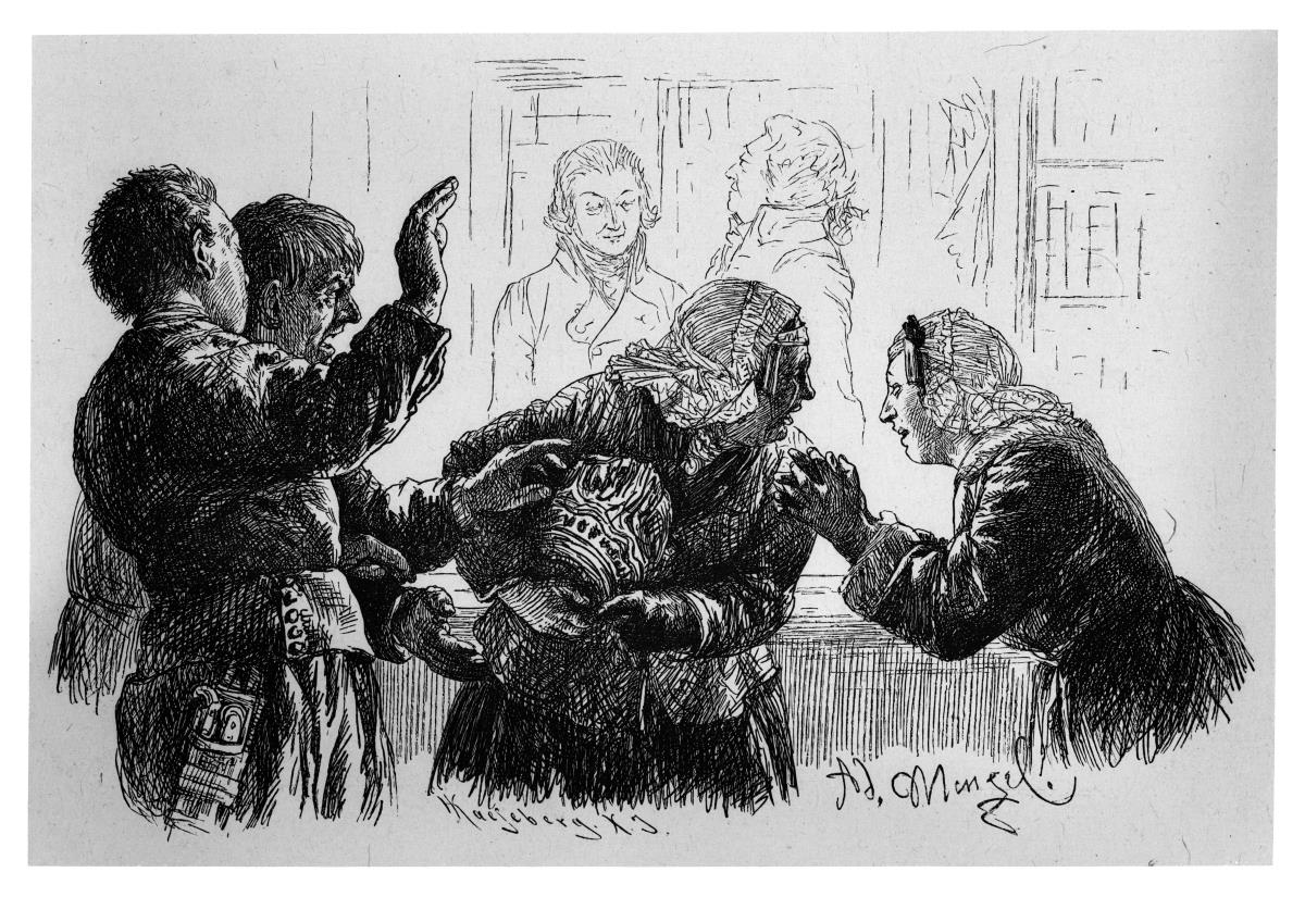 Marthe mit den Krugscherben. zu Heinrich von Kleist "Der Zerbrochene Krug"