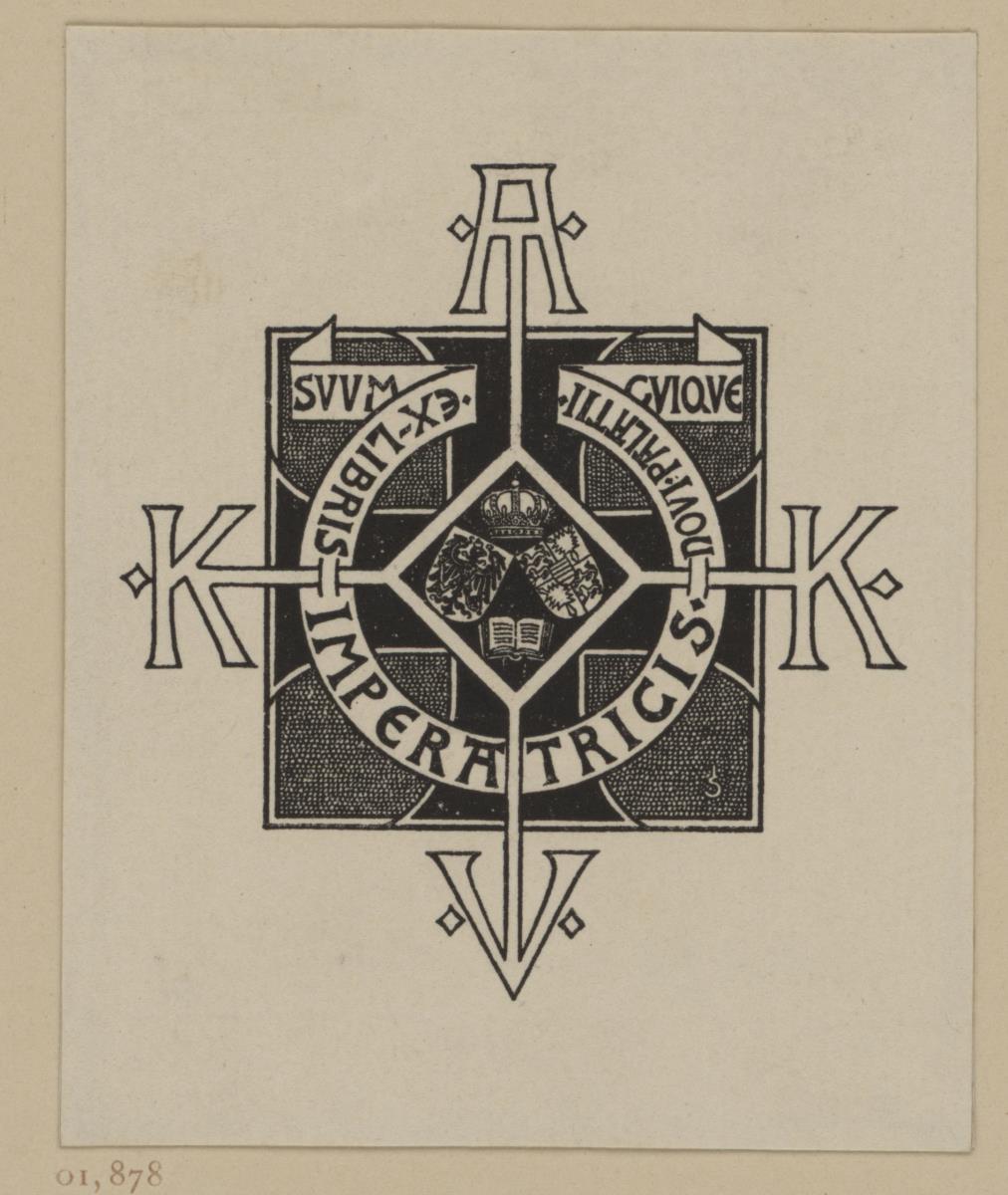 Ex libris der Kaiserin Auguste Viktoria