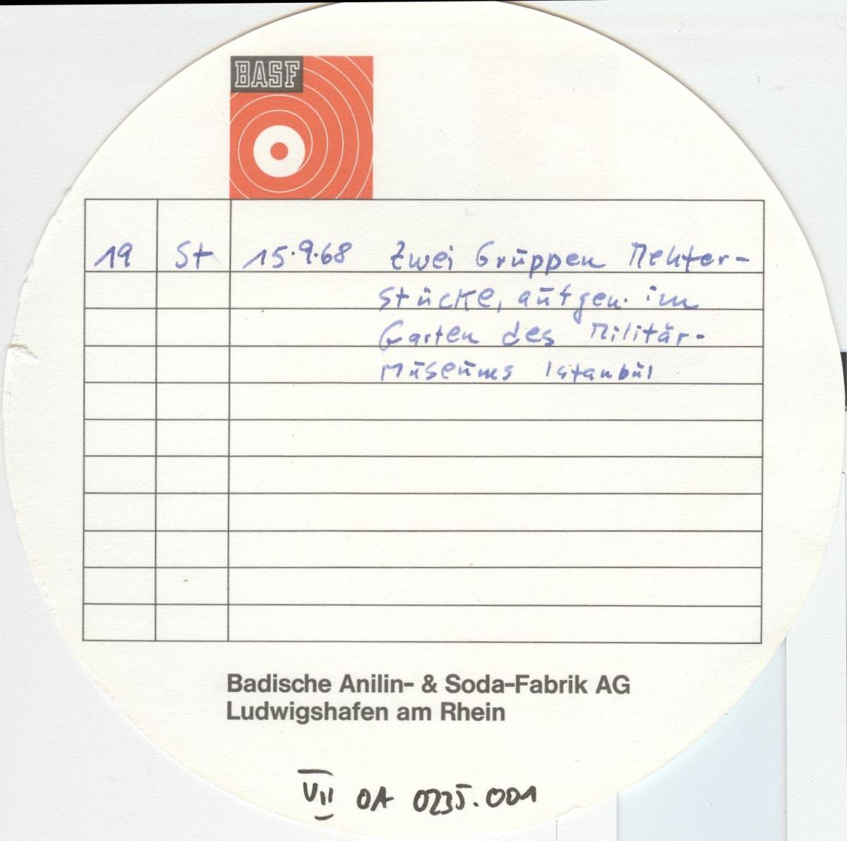 Reinhard Türkei 1968/69