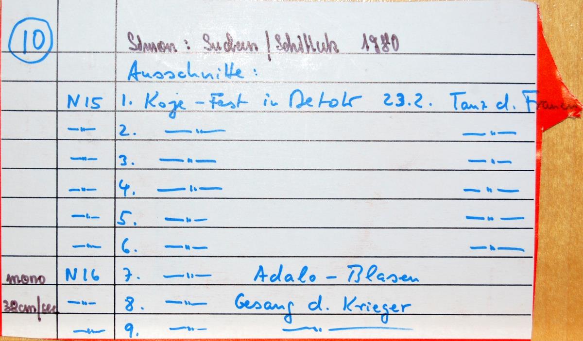 Simon Sudan/Schilluk 1980