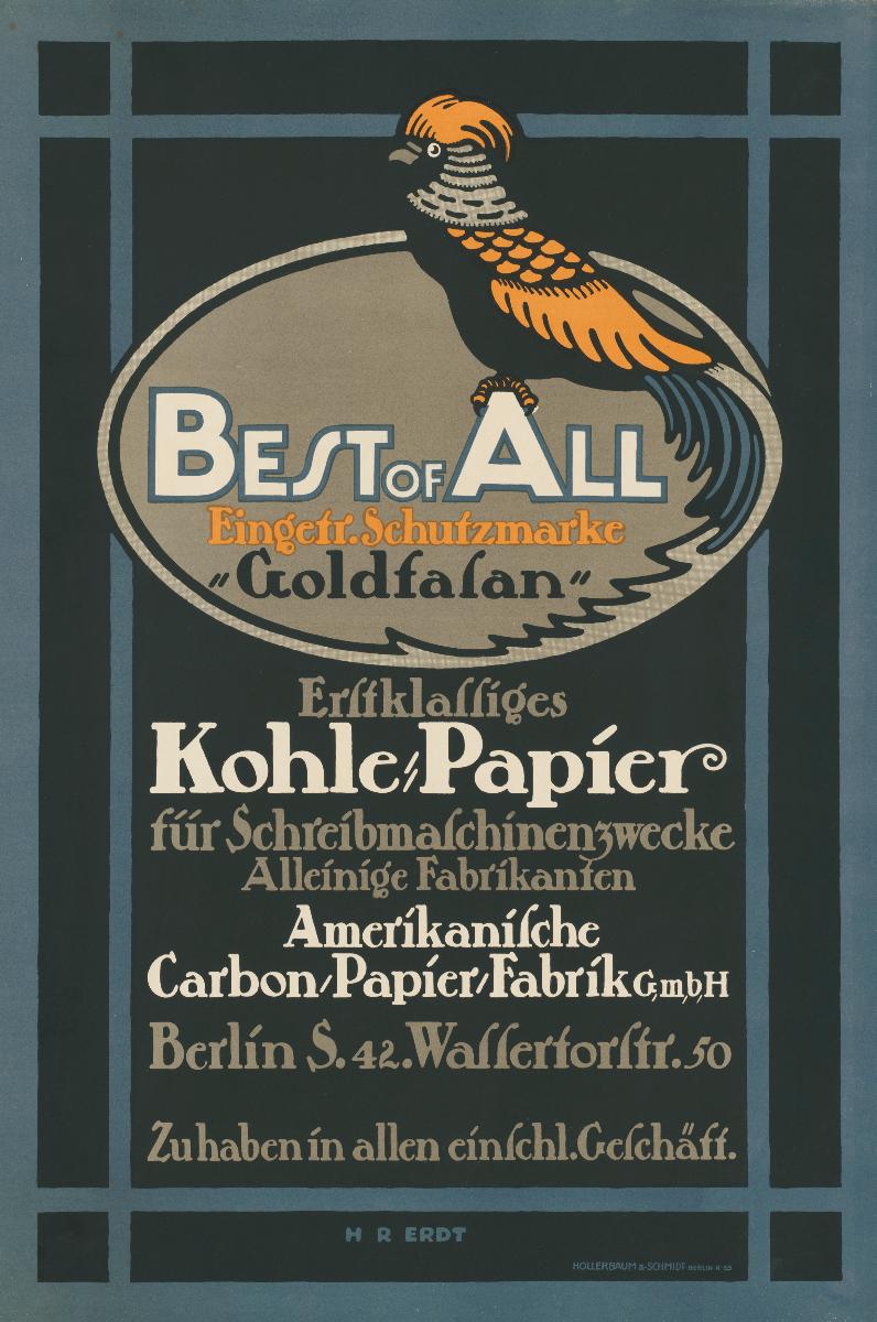 ,,Goldfasan" Best of All erstklassiges Kohlepapier für Schreibmaschinenzwecke