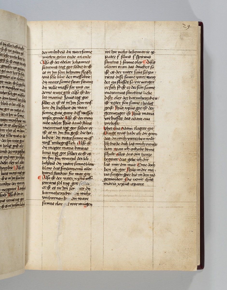 Buch der heiligen Dreifaltigkeit. Textseite