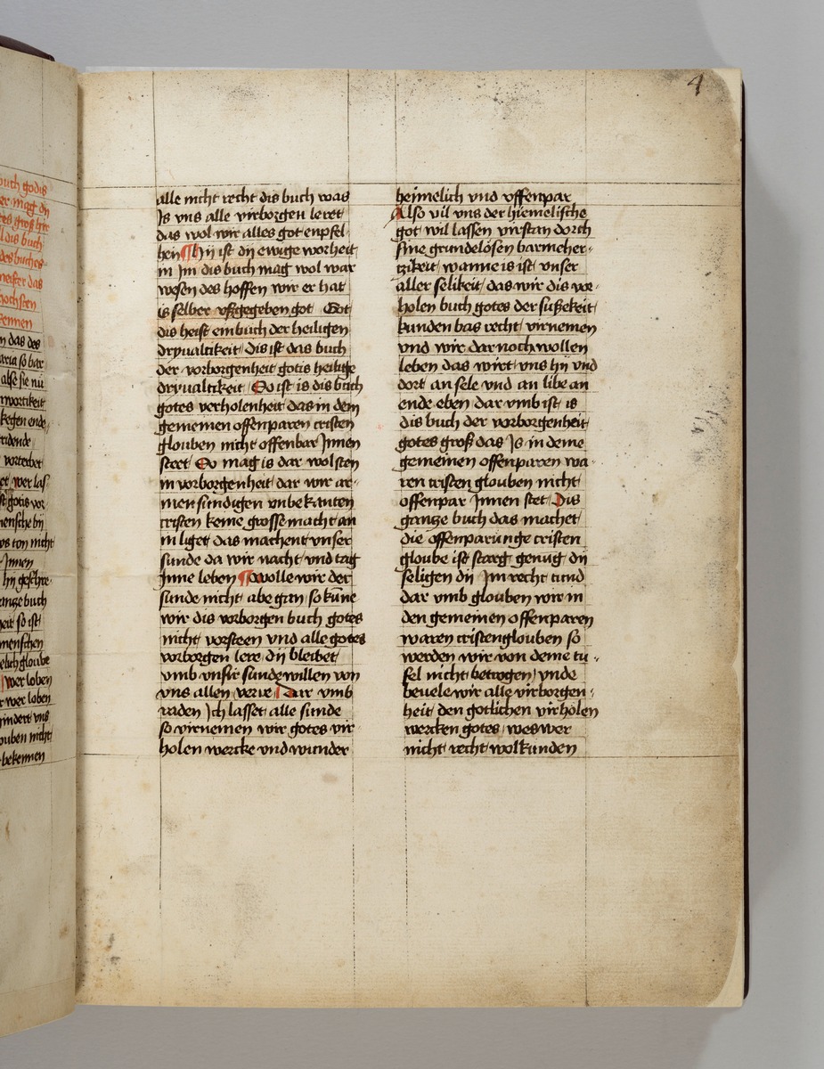 Buch der heiligen Dreifaltigkeit. Textseite