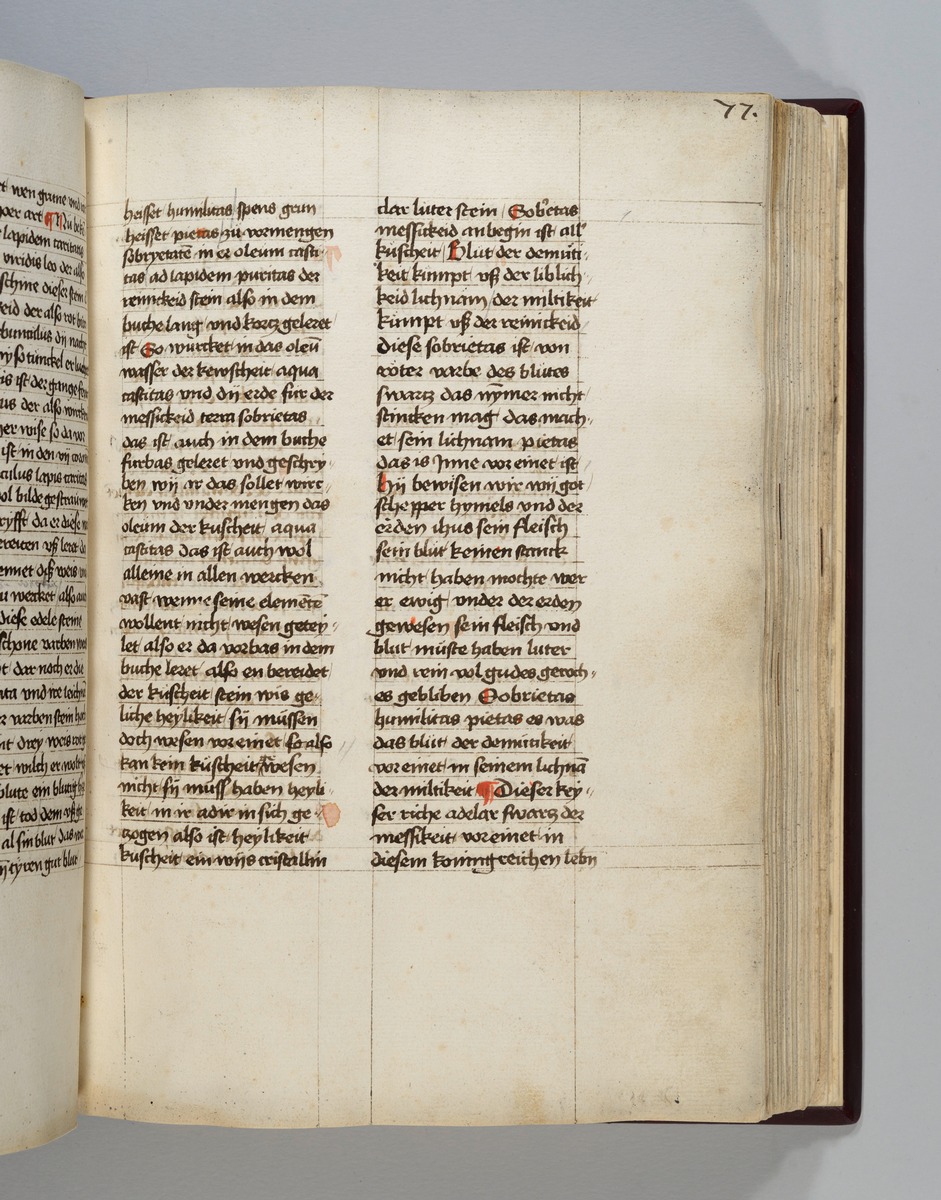 Buch der heiligen Dreifaltigkeit. Textseite