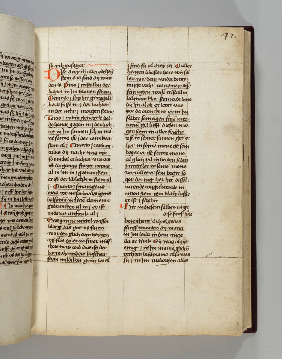 Buch der heiligen Dreifaltigkeit. Textseite