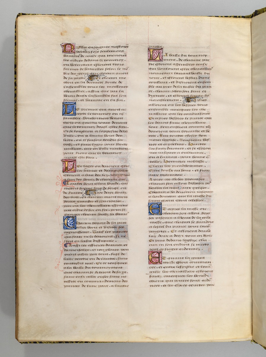 Seite aus Wappenbuch, Le blason d'armes de tous les Royaulmes et des chevaliers de la Table ronde
