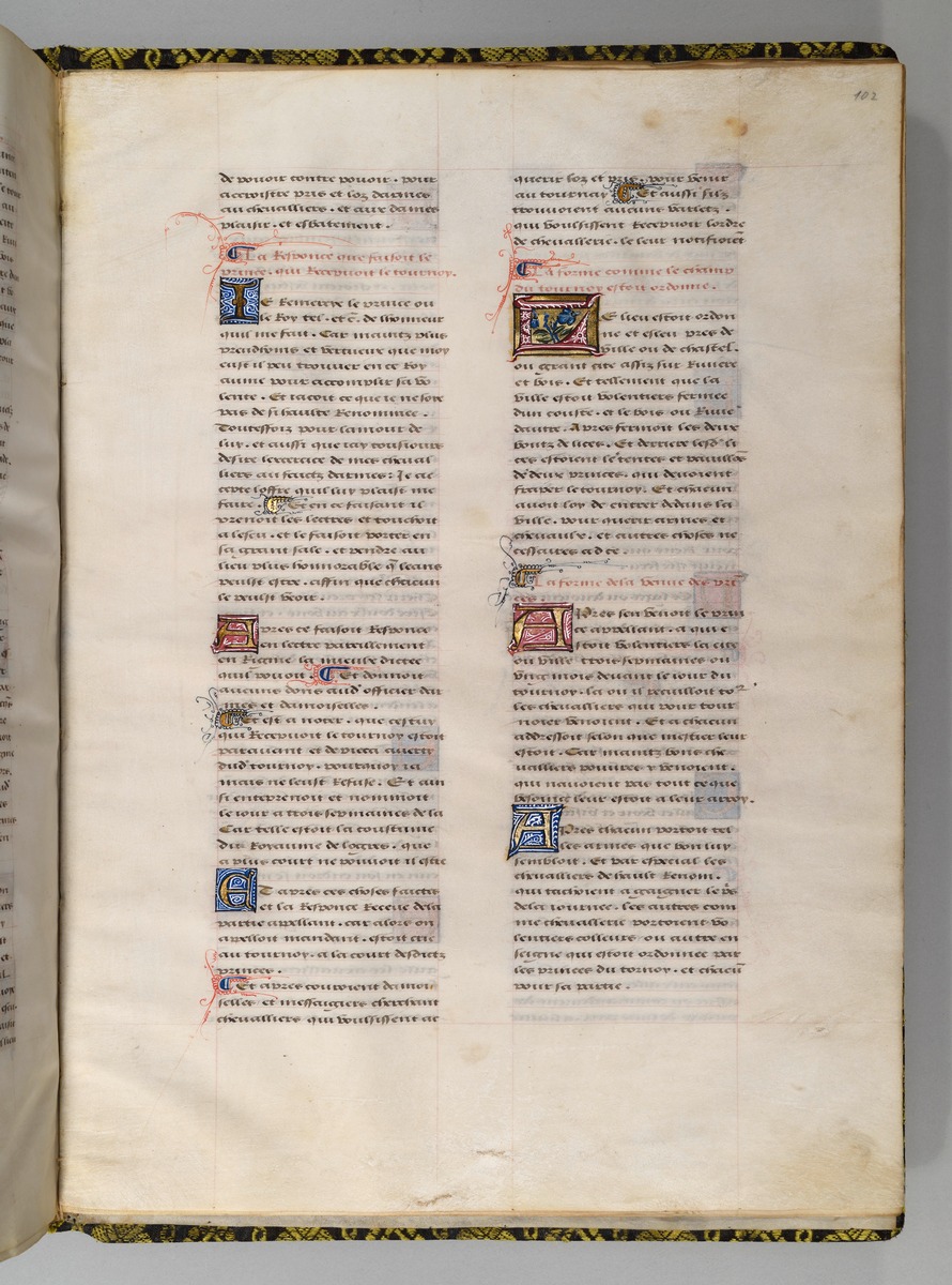 Seite aus Wappenbuch, Le blason d'armes de tous les Royaulmes et des chevaliers de la Table ronde
