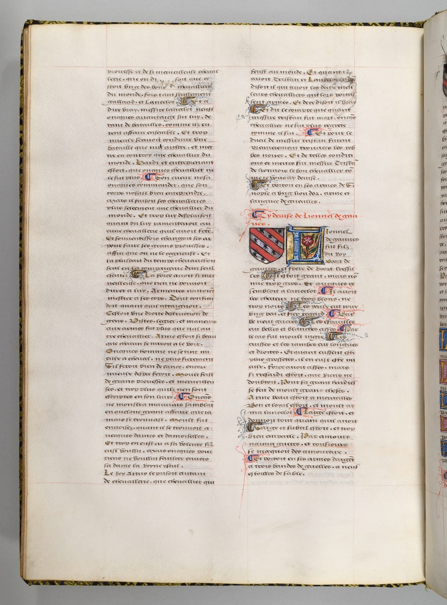 Seite aus Wappenbuch, Le blason d'armes de tous les Royaulmes et des chevaliers de la Table ronde
