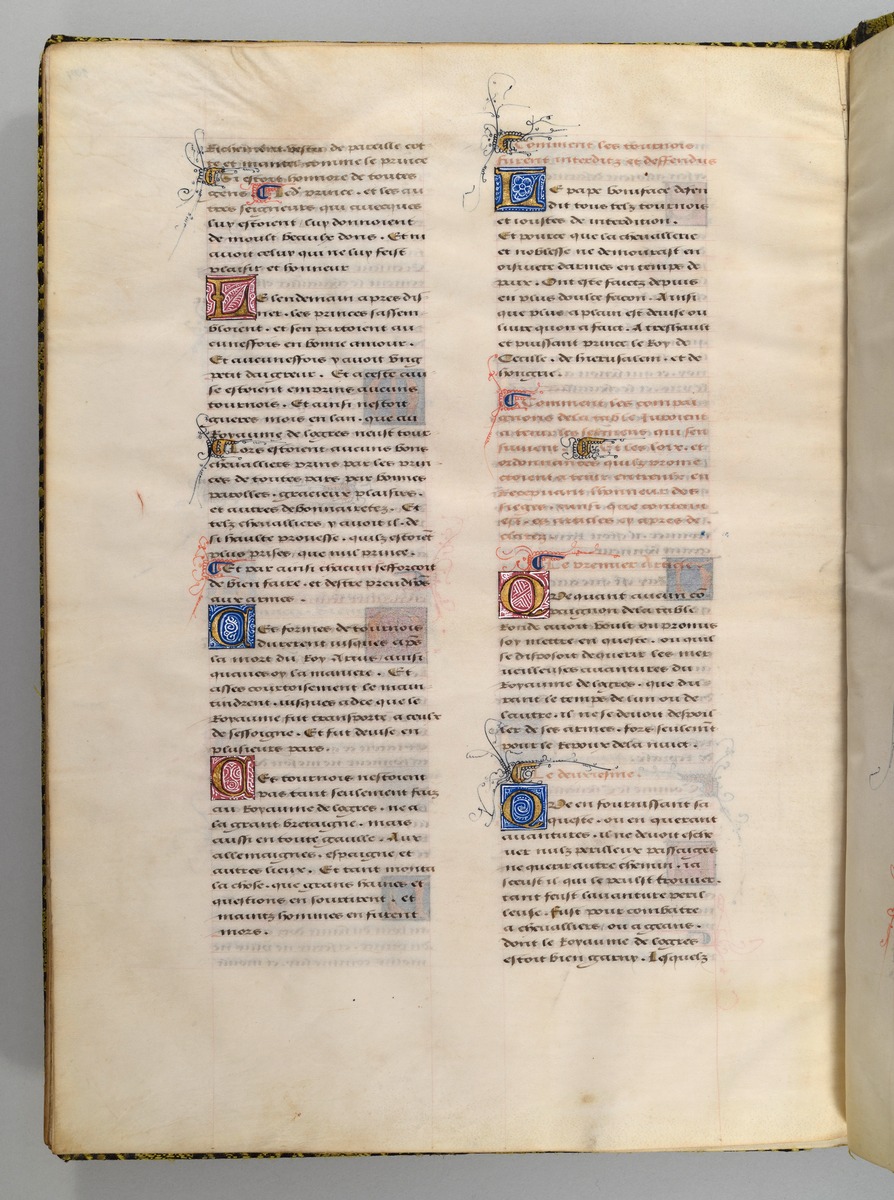 Seite aus Wappenbuch, Le blason d'armes de tous les Royaulmes et des chevaliers de la Table ronde