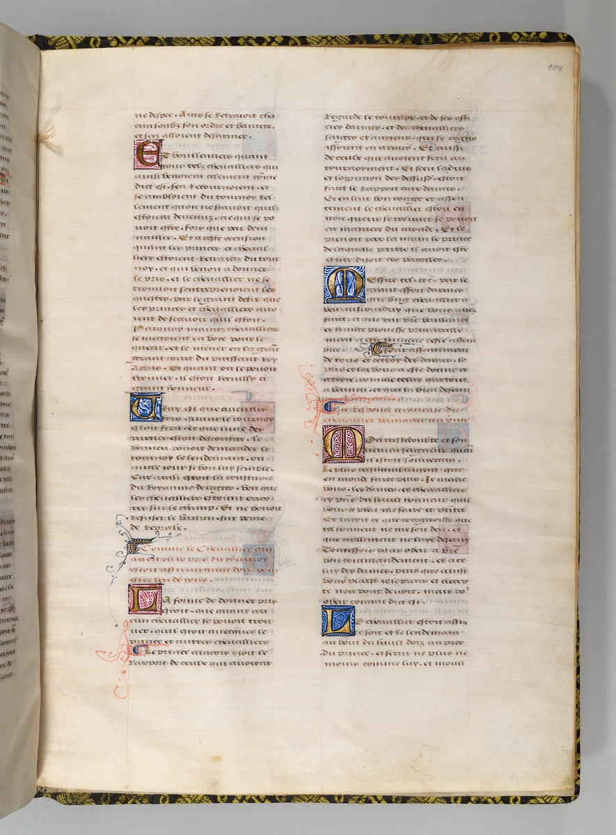Seite aus Wappenbuch, Le blason d'armes de tous les Royaulmes et des chevaliers de la Table ronde