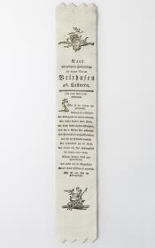 Am 2. Hochzeitstage der jungen Madam Velthusen geb. Castnern. Den 10ten April 1776