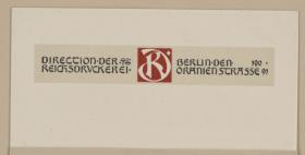 Direktion der Reichsdruckerei Berlin