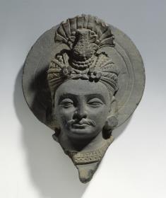 Kopf eines Bodhisattva mit Turban