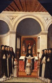 Die Einkleidung des heiligen Petrus Martyr beim Eintritt in den Dominikanerorden