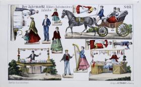 Der Jahrmarkt. Bilder zum Ausschneiden u. Aufstellen. Kannings Ausschneidebögen.