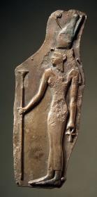 "Fragment" (wohl das ägyptische Relief mit Darstellung der Göttin Mut)