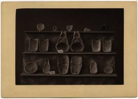 Sammlung Nicolas Saenz in Lima: archäologische Thonformen aus Peru