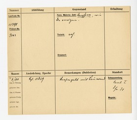 Salbgefäß/Ölgefäß mit Textilreste