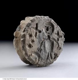 Beidseitig verzierter Stempel