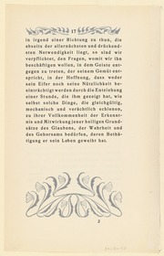 Probedruck zu John Ruskin, Die sieben Leuchter der Baukunst