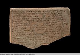 Hattische Kopie eines Briefes von Rames II. an Hattusili III.