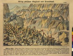 Krieg zwischen England und Transvaal. Schlacht am Tugela. (21. Januar 1900 - Versuch der Engländer die Buren zu besiegen)