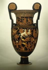 Apulischer Volutenkrater mit Maskenhenkeln