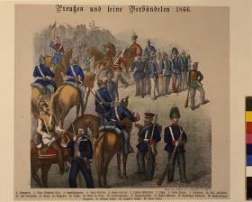 Preußen und seine Verbündeten 1866.