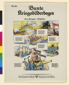 Bunte Kriegsbilderbogen. Der Kreuzer 'Emden