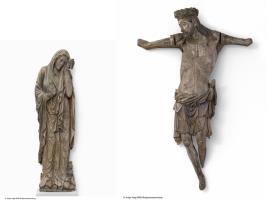 Christus am Kreuz und Maria unter dem Kreuz