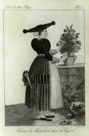 Femme de Pusterthal, dans le Tyrol. Cost. de div. Pays. No. 9