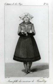Jeune fille des environs de Bamberg. Cost. de div. Pays. No. 85